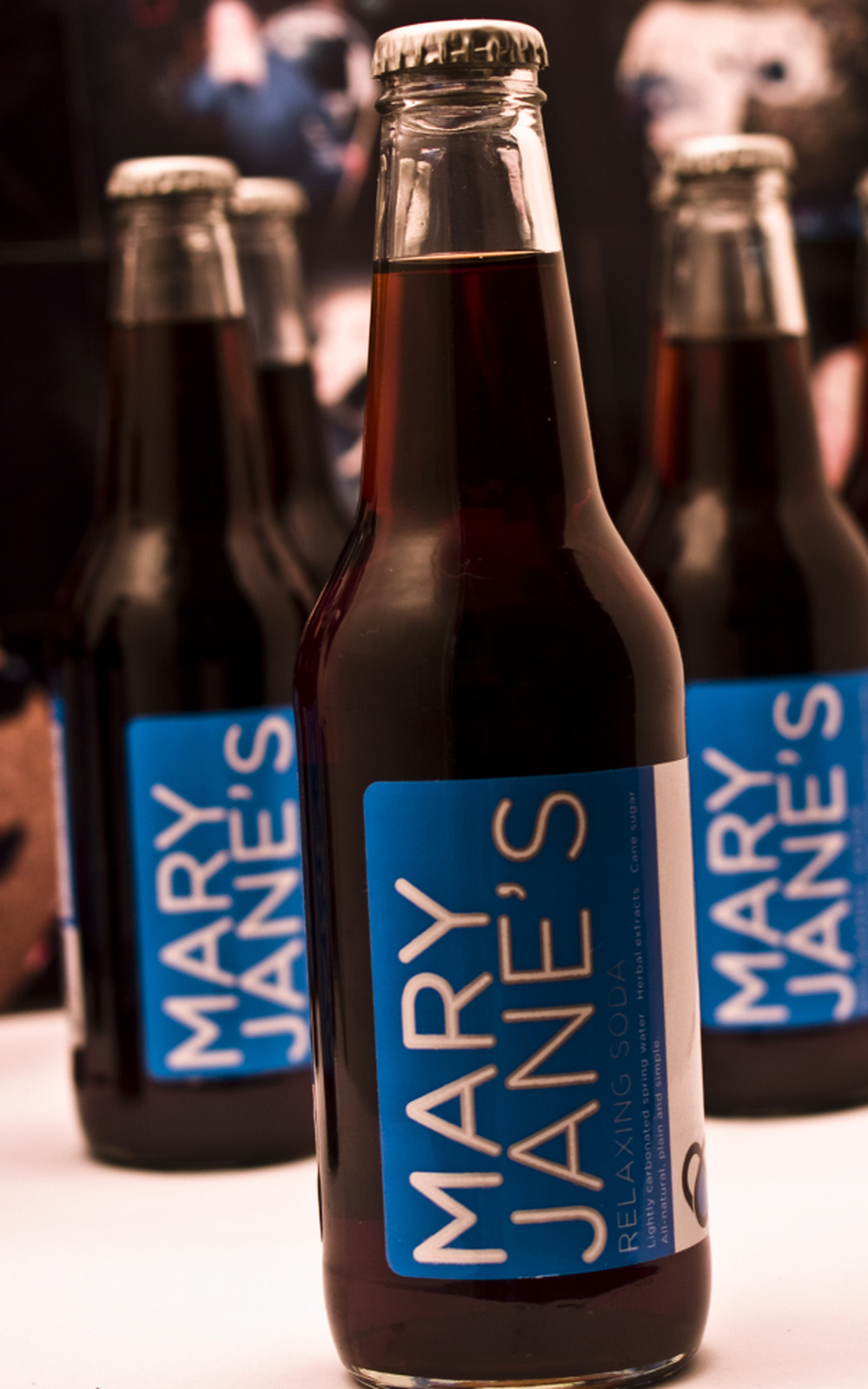 Mary Jane's soda is one of a handful of new herbal products aimed at chilling-out today's stressed-out consumer.