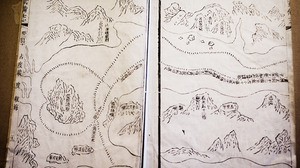 A section of a map of Zheng He's final voyage shows the farthest reaches of the trip, which lasted between two and three years. Maps and supporting information indicate he sailed as far as the Persian Gulf.