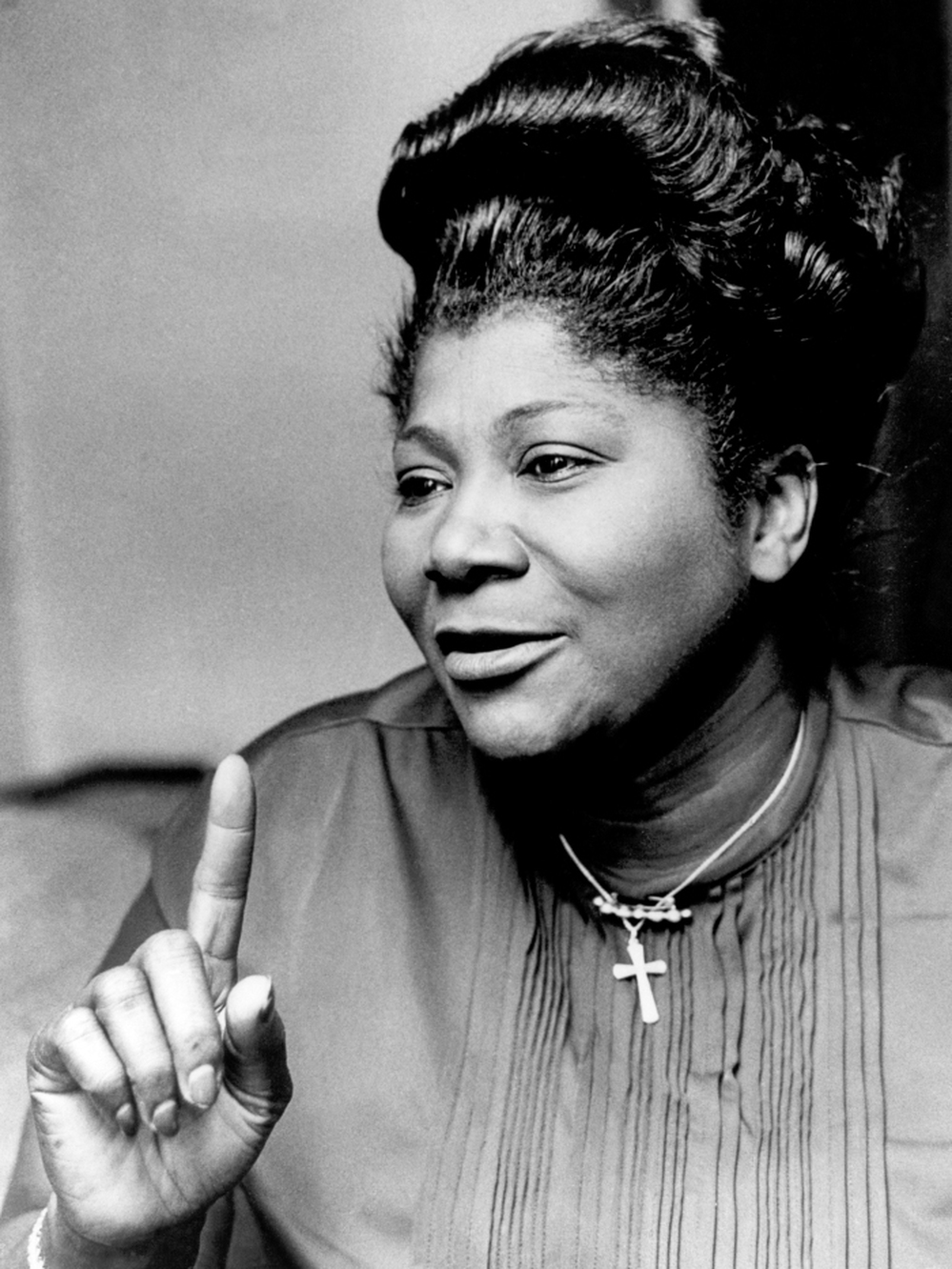 "The Queen of Gospel," Mahalia Jackson, circa 1970s.