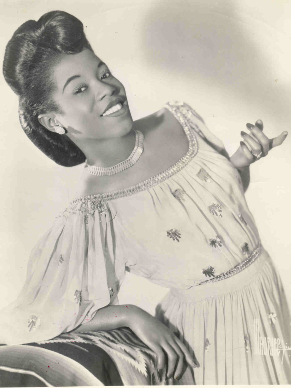 Gospel singer Marie Knight in Rejoice and Shout.