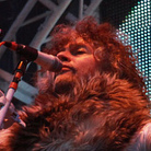 Wayne Coyne on stage performing with The Flaming Lips at Sasquatch Music Festival Memorial Day weekend. Wayne Coyne on stage performing with The Flaming Lips at Sasquatch Music Festival Memorial Day weekend.