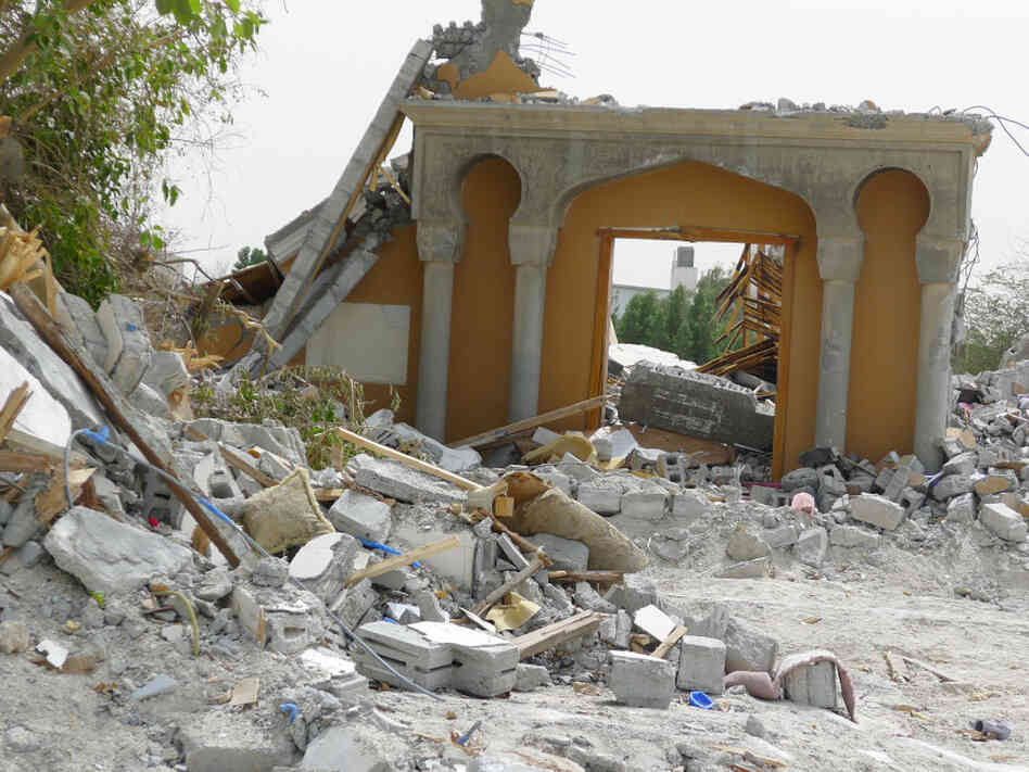 The Mo'men mosque in Nwaidrat stood in the same location for generations until it was bulldozed last month. The Sunni-run government in Bahrain has destroyed at least 47 Shiite mosques in recent weeks.