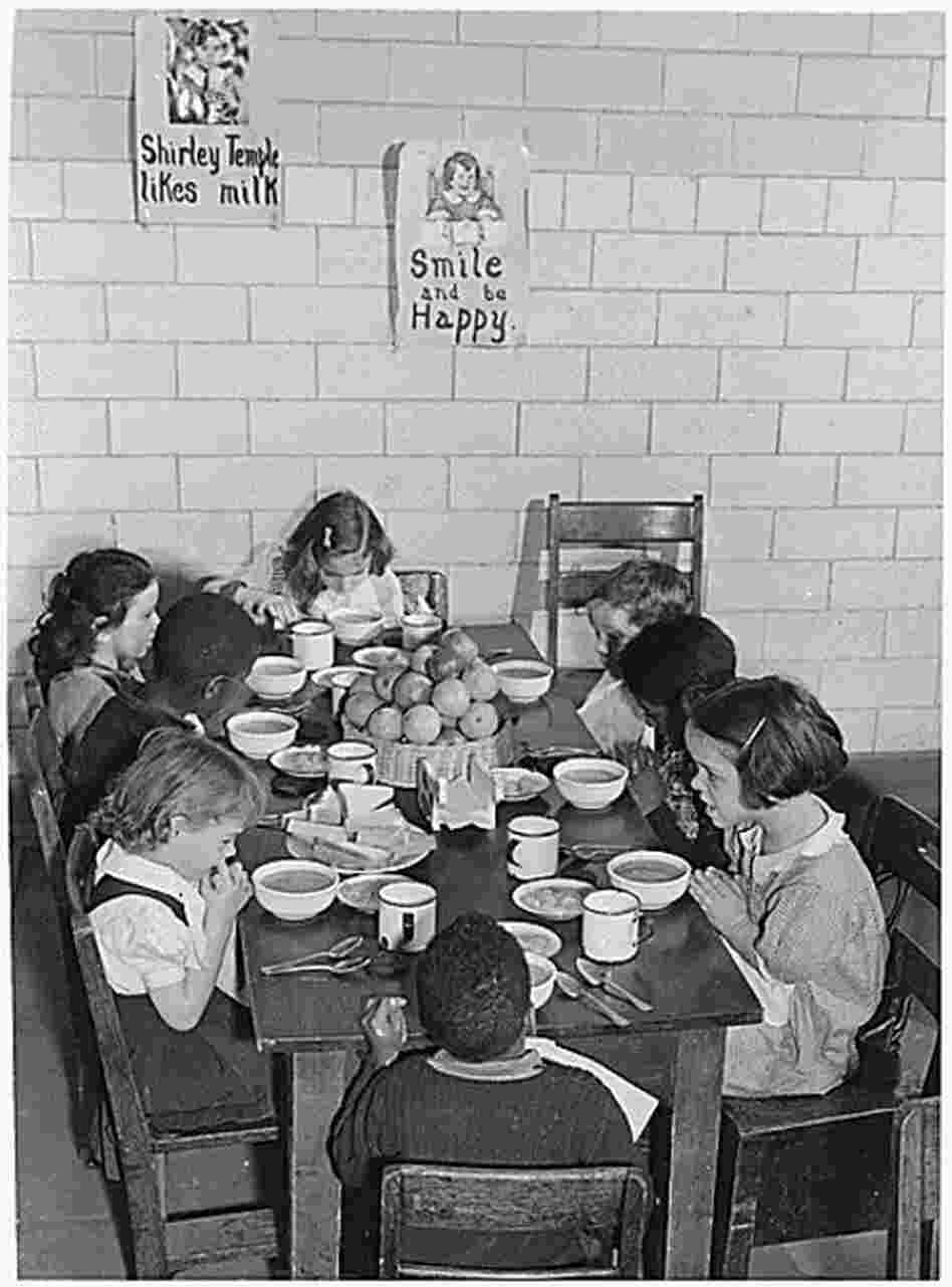 In the 1930s, "plow up" and "kill" methods were used to dispose of surplus farm products. The decision to feed hungry schoolchildren with that surplus was made after the public outcry over the government's slaughter of 6 million baby pigs. 