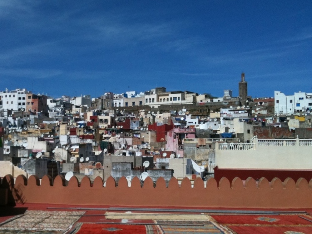 The city of Tangier, the setting for Tahar Ben Jelloun's 2006 novel, Leaving Tangier.