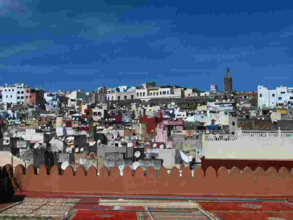 The city of Tangier, the setting for Tahar Ben Jelloun's 2006 novel, Leaving Tangier.