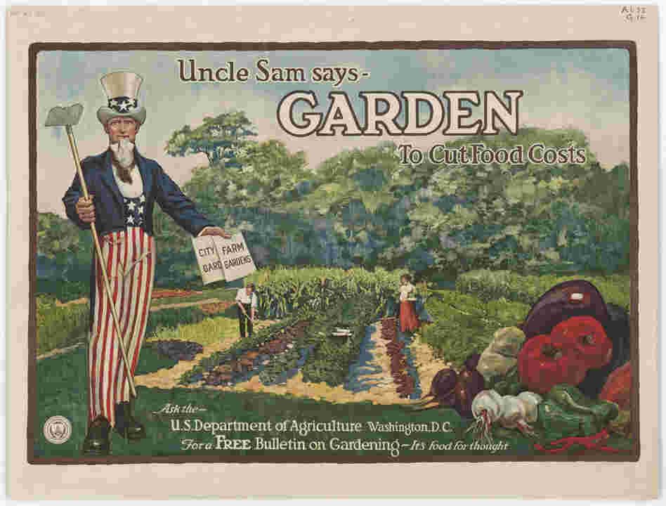 With canned goods in short supply during World War I and II, people ate more fresh fruit and vegetables — many from their own back yards. It has been estimated that 40 percent of the fresh produce consumed during World War II was homegrown. 