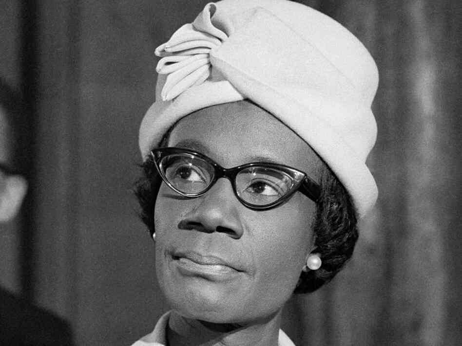 Shirley Chisholm, seen in 1968, received the votes of 151 delegates at the 1972 Democratic convention.