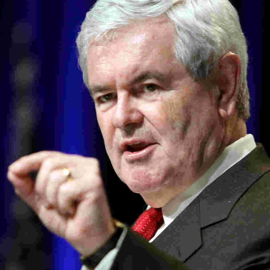 Former House Speaker Newt Gingrich addresses the Conservative Political Action Conference in Washington in February.