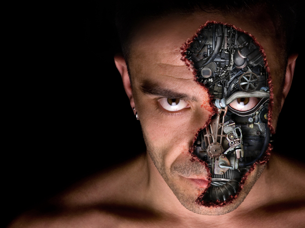 An evil bionic man