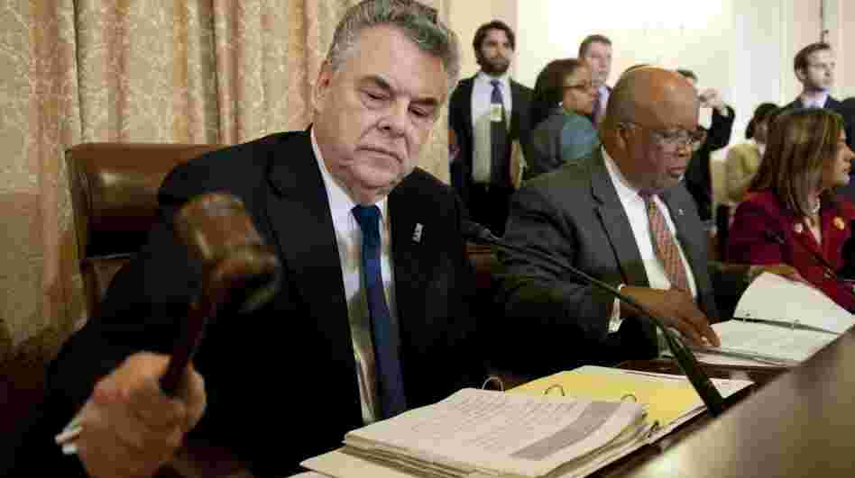 Republican Rep. Peter King of New York, chairman of the House Committee on Homeland Security, gavels to order the first in a series of hearings on radicalization in the American Muslim community. Republican Rep. Peter King of New York, chairman of the House Committee on Homeland Security, gavels to order the first in a series of hearings on radicalization in the American Muslim community.