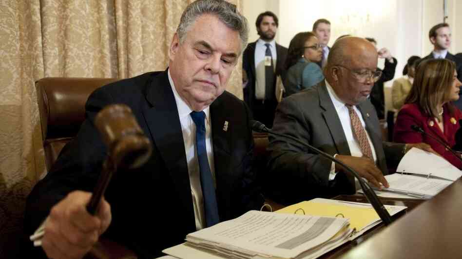 Republican Rep. Peter King of New York, chairman of the House Committee on Homeland Security, gavels to order the first in a series of hearings on radicalization in the American Muslim community. Republican Rep. Peter King of New York, chairman of the House Committee on Homeland Security, gavels to order the first in a series of hearings on radicalization in the American Muslim community.