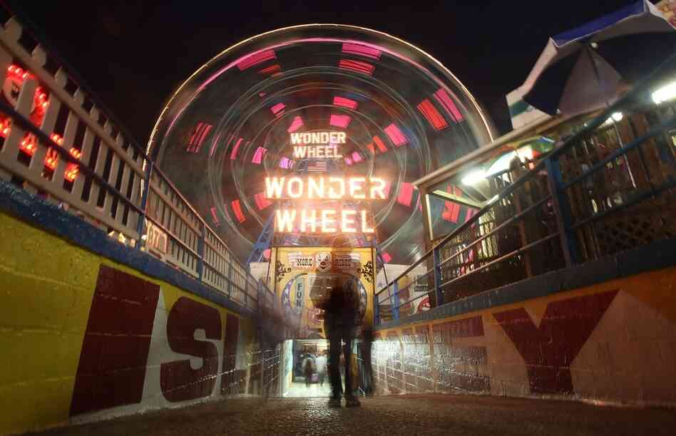 Down On The Boardwalk: Vaclav and Lena, the young protagonists of Haley Tanner's debut novel, have their first play date together at Coney Island's Wonder Wheel.