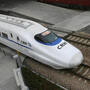 The CRH2 China Railways high-speed bullet train, departing a Shanghai station in February 2007, is capable of speeds of more than 150 mph.