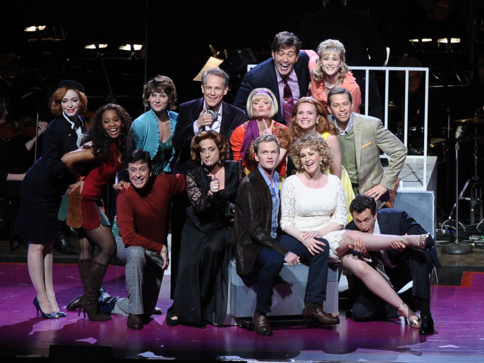 The cast of Company includes Christina Hendricks, Martha Plimpton, Patti LuPone, Neil Patrick Harris, Jon Cryer, Craig Bierko and Stephen Colbert.