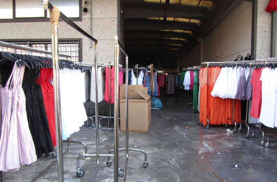 At the Macrolotto industrial park, home of pronto moda — or fast fashion — warehouse after warehouse is filled with racks of low-end, trendy women's garments.