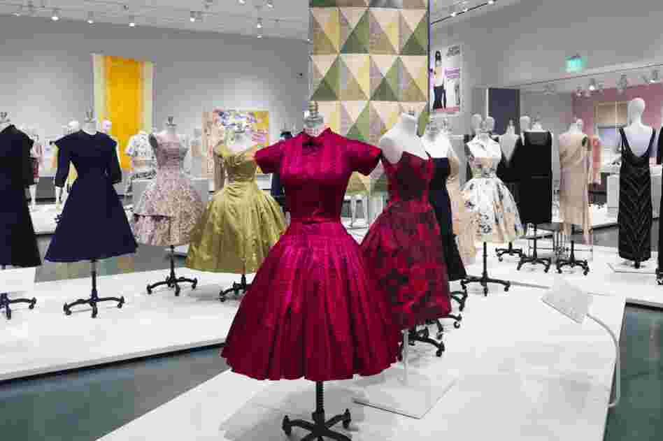 Walking through Cocktail Culture at the Rhode Island School of Design's Museum of Art feels like attending a six-decade-long cocktail party. Above, a cocktail dress, ca. 1949, designed by Norman Norell and Anthony Traina. 