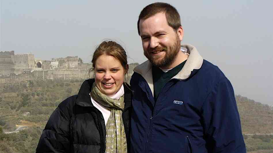 Tom MacMaster and his wife Britta Froelicher. This picture was in a Picasa album titled "Syria/It's THE BEST!" This picture was is in the same album that contained the nine pictures Amina Araf sent to a friend.
