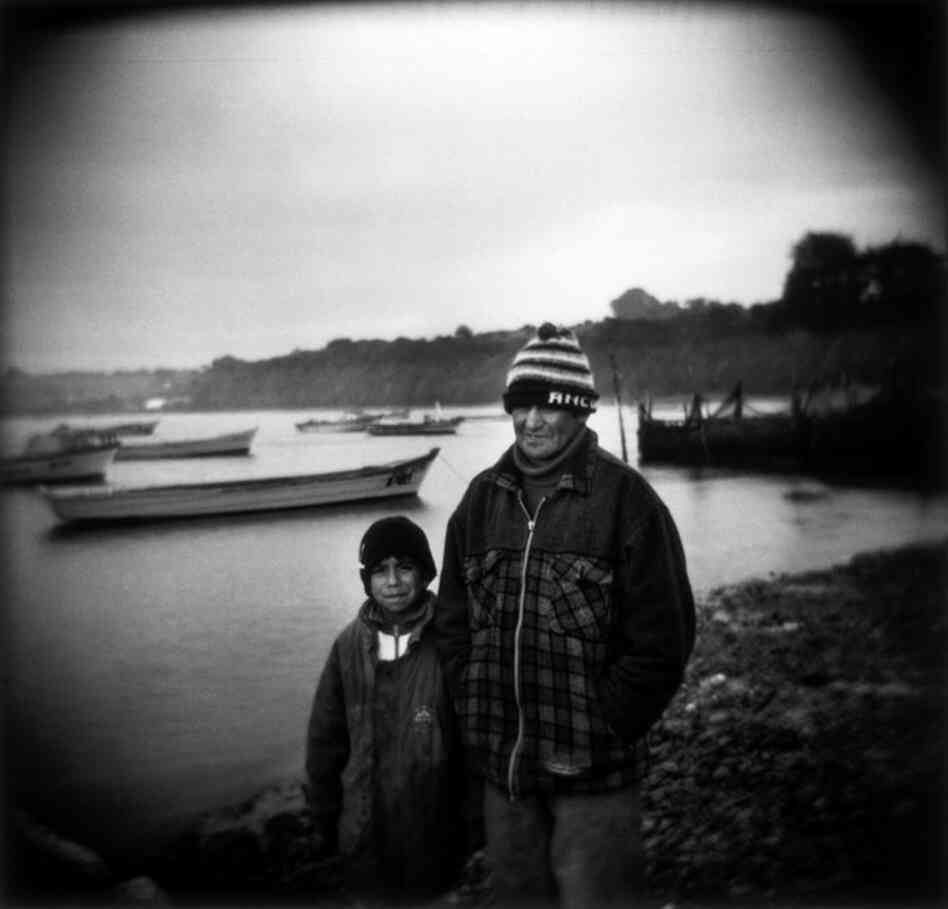 A fisherman with his son