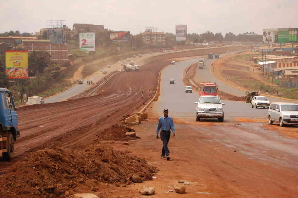 Three Chinese companies are building a massive superhighway in Kenya linking Nairobi with the city of Thika. The road, as wide as 16 lanes, is the biggest of its kind in East Africa. Three Chinese companies are building a massive superhighway in Kenya linking Nairobi with the city of Thika. The road, as wide as 16 lanes, is the biggest of its kind in East Africa.