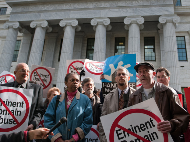New York's eminent-domain laws allow the state to seize private property for the public good — but members of Develop Don't Destroy Brooklyn aren't sure the Yards project is a net positive.