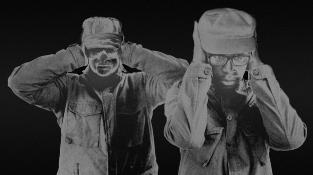 Steve Goodman, also known as Kode9, at left, with frequent collaborator The Spaceape.