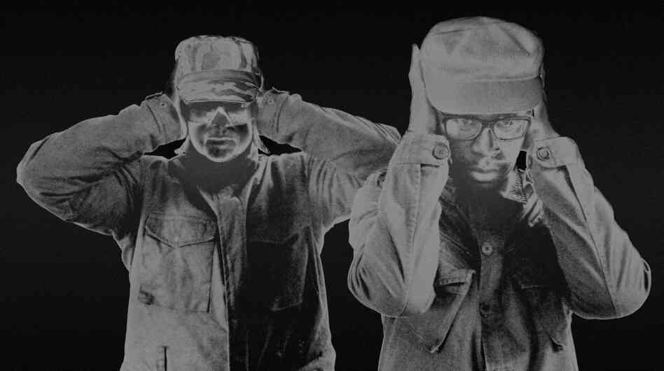 Steve Goodman, also known as Kode9, at left, with frequent collaborator The Spaceape.