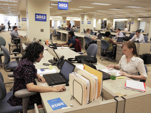 President Obama's 2012 re-election campaign headquarters, May 12, 2011.