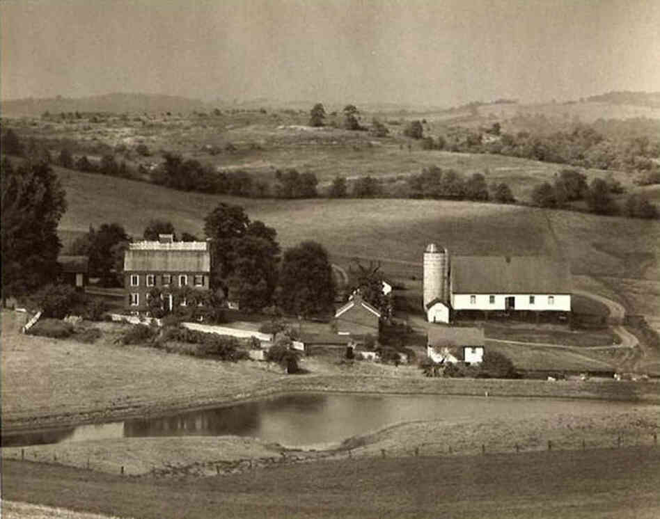 The Manchester family sold most of the 400-acre farm's mineral rights in 1917. Now, a coal company plans to mine near the property, potentially jeopardizing the farm's water supply. The farm is pictured above in 1940. 