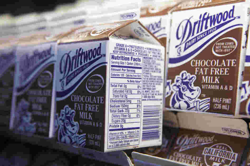 Chocolate milk cartons at the Belmont Senior High cafeteria in Los Angeles. With schools under increasing pressure to combat child obesity by offering healthier food, the national staple of kids' cafeteria trays has come under attack over the very ingredient that helps make it so popular:sugar.
