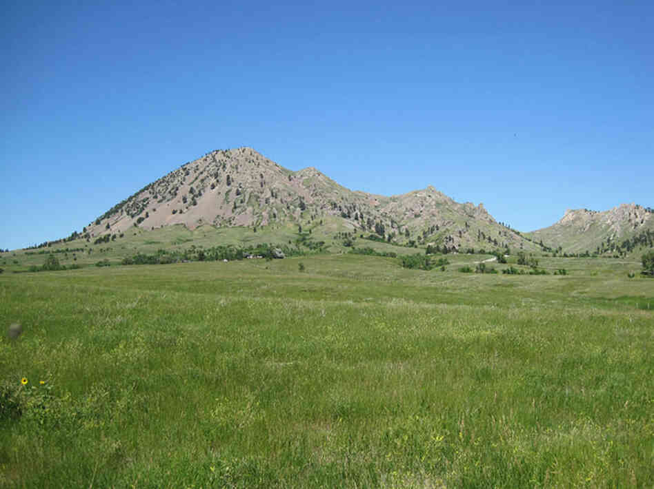 Bear Butte, a mountain in the Black Hills of Meade County, S.D., is sacred ground for many Native American tribes. It is threatened by proposed wind and oil energy development. 
