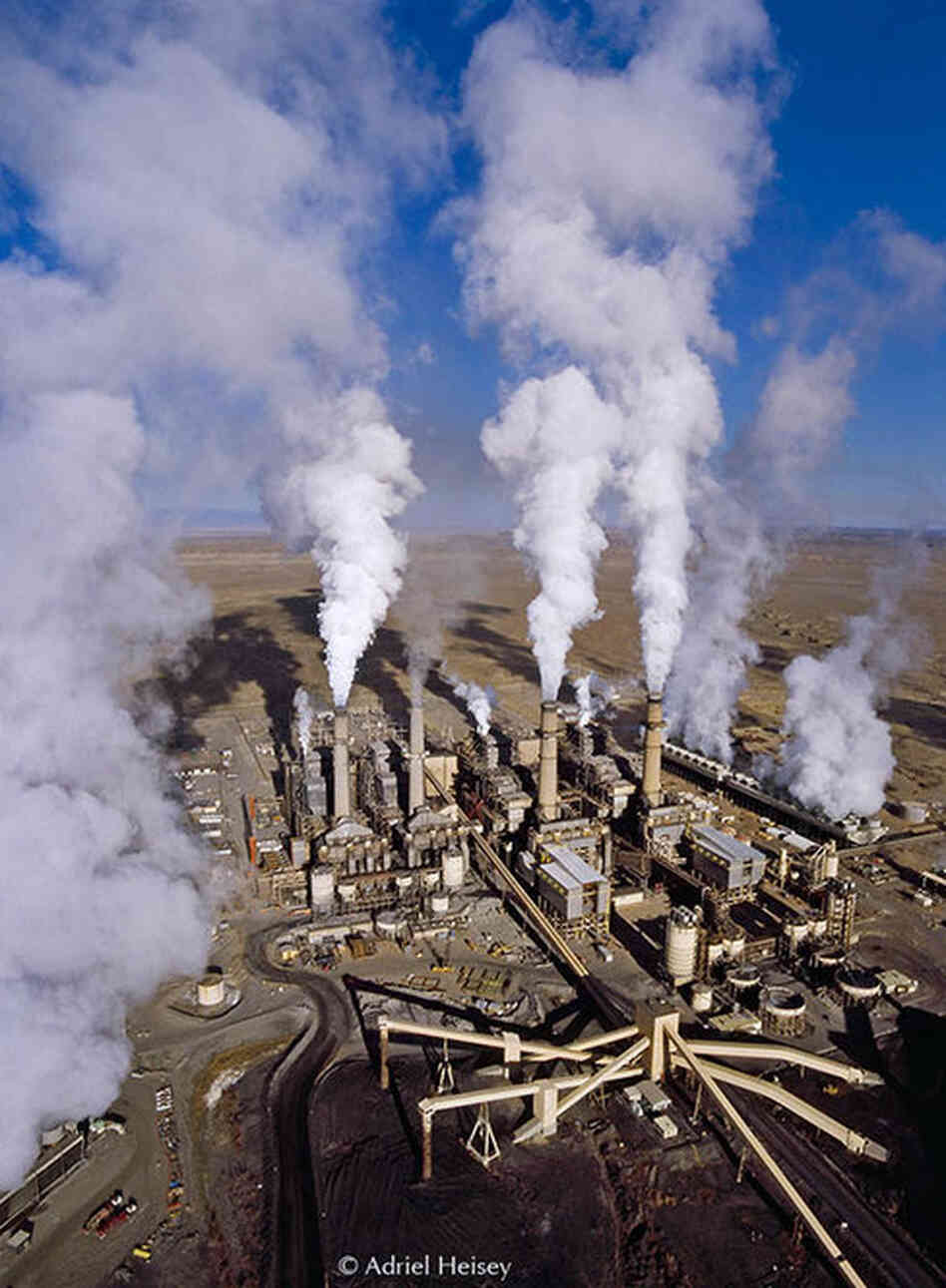 Energy development has left the sacred sites of the Chaco Landscape vulnerable. Above, the San Juan Generating Station, a coal-fired power plant near Farmington, N.M. 