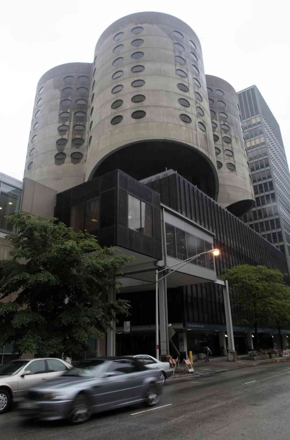 The  concrete, cloverleaf-shaped Prentice Women's Hospital building in Chicago was designed by architect Bertrand Goldberg. When the hospital moved to a new building in 2007, the tower was left nearly vacant. It is now facing demolition.