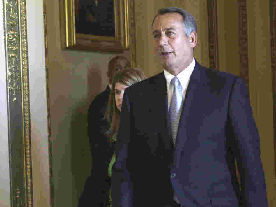 House Speaker John Boehner on June 3, after the House adopted a resolution rebuking President Obama for dispatching U.S. military forces against Libya without congressional approval.
