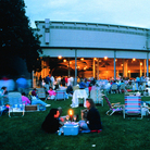Tanglewood patrons enjoy music on a balmy evening.