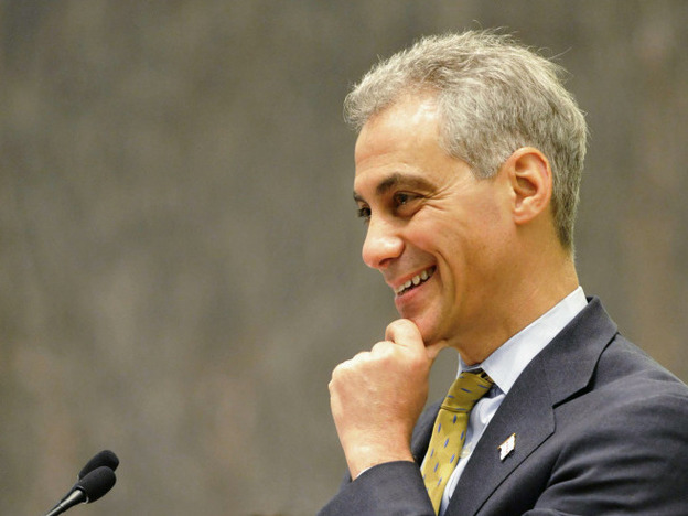 Chicago Mayor Rahm Emanuel presides over his first City Council meeting at City Hall on May 18.