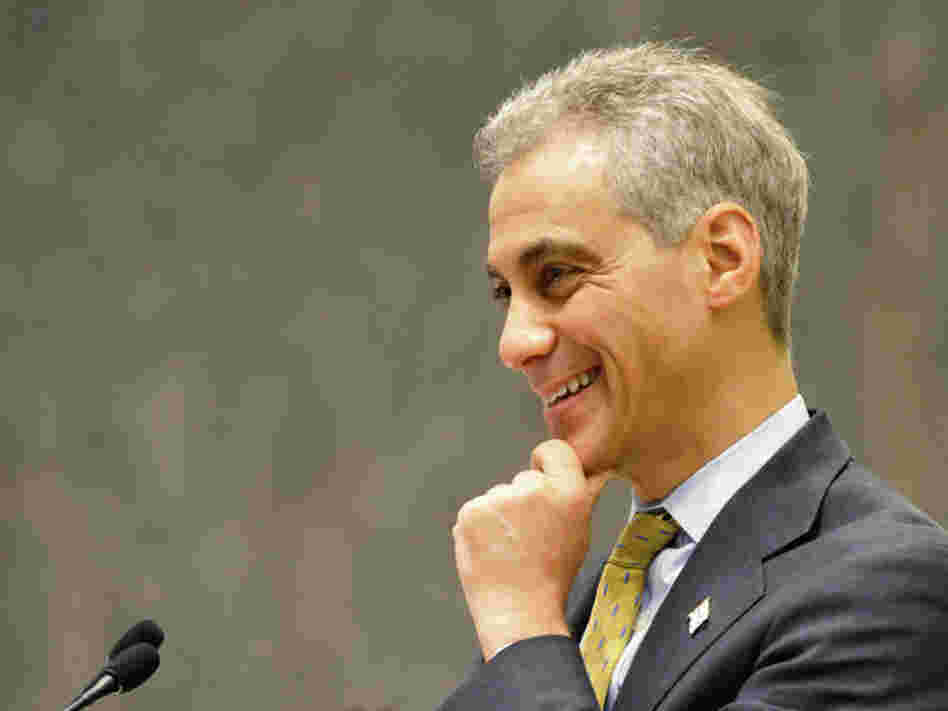 Chicago Mayor Rahm Emanuel presides over his first City Council meeting at City Hall on May 18.