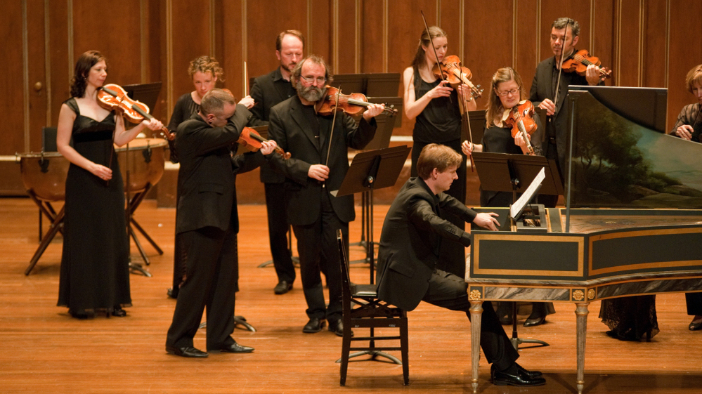 The Boston Early Music Festival Orchestra with harpsichordist Kristian Bezuidenhout.