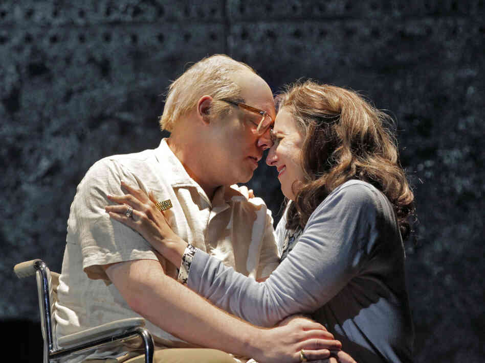 Brian Mulligan as Leon Klinghoffer and Nancy Maultsby as  Marilyn Klinghoffer in the 2011 Opera Theatre of Saint Louis production of The  Death of Klinghoffer.
