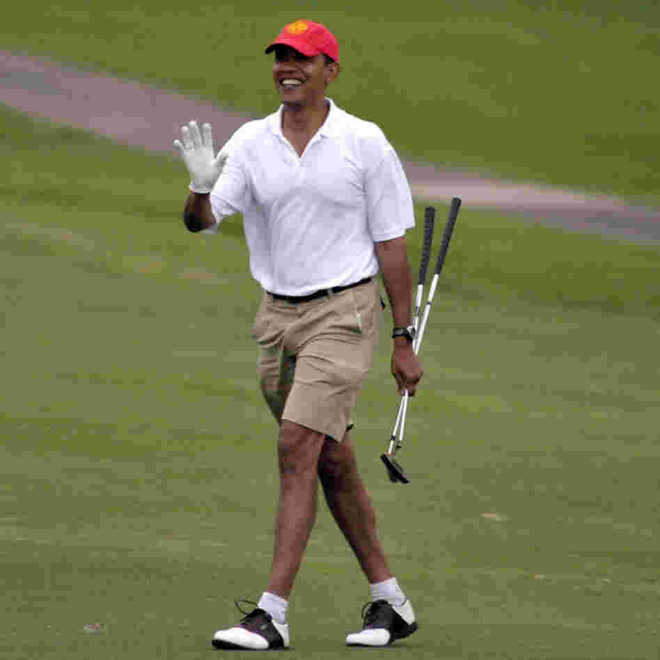 Dec. 29, 2008, file photo: Barack Obama (then the president-elect) golfing in Hawaii.