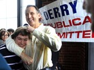 Tim Pawlenty gives a young man a noogie at a New Hampshire meet-and-greet. Tim Pawlenty gives a young man a noogie at a New Hampshire meet-and-greet.