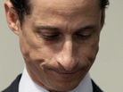 Rep. Anthony Weiner (D-NY) announcing his resignation. June 16, 2011. Rep. Anthony Weiner (D-NY) announcing his resignation. June 16, 2011.