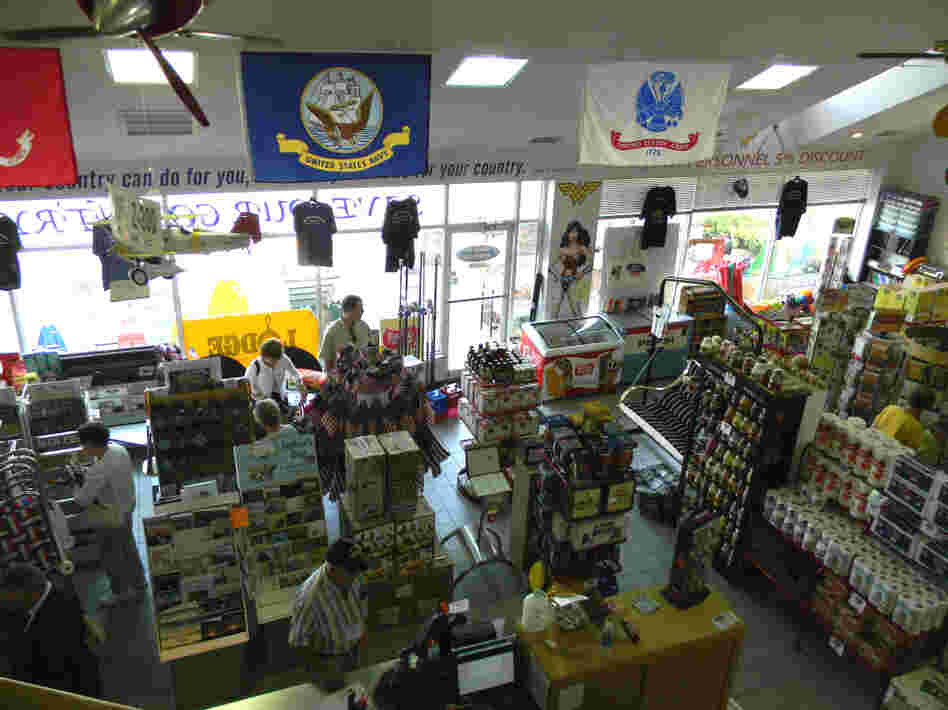 Customers are eager to shop the store's 3,000 American-made products.