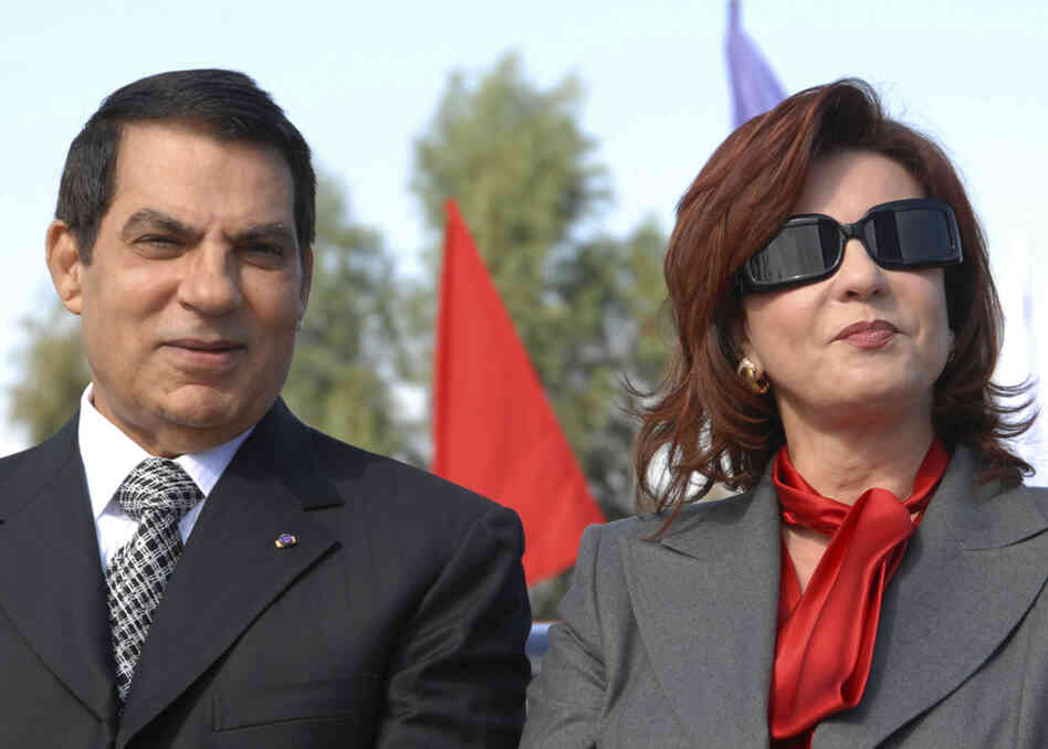 Ousted Tunisian President Zine El Abidine Ben Ali and his wife, Leila. Ousted Tunisian President Zine El Abidine Ben Ali and his wife, Leila.