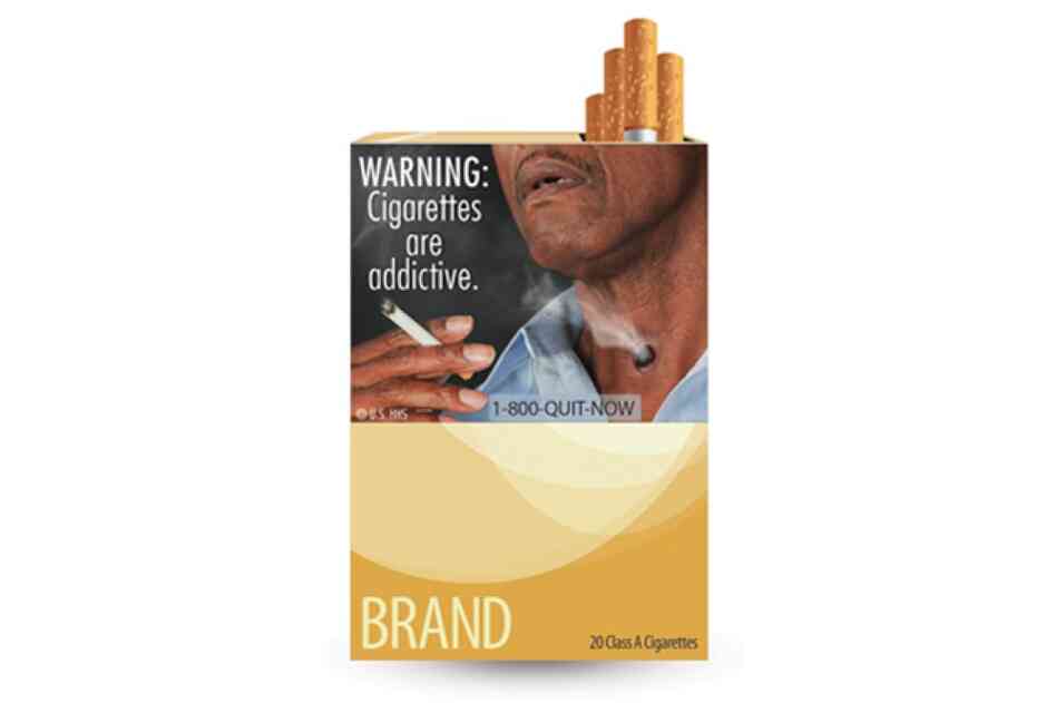 The new cigarette health warning labels released by the FDA. This marks the first change in cigarette labels in 25 years.