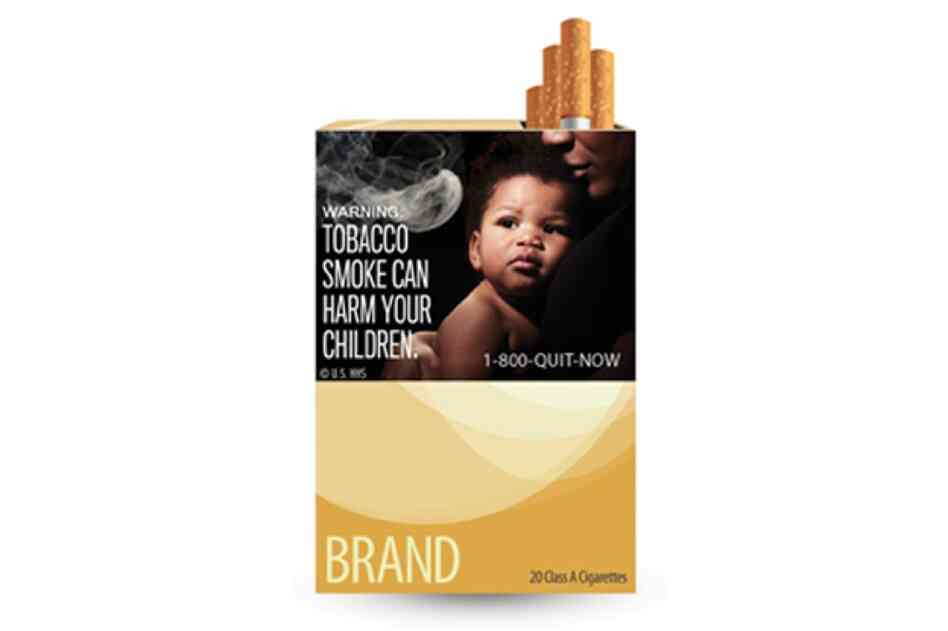 The new cigarette health warning labels released by the FDA. This marks the first change in cigarette labels in 25 years.