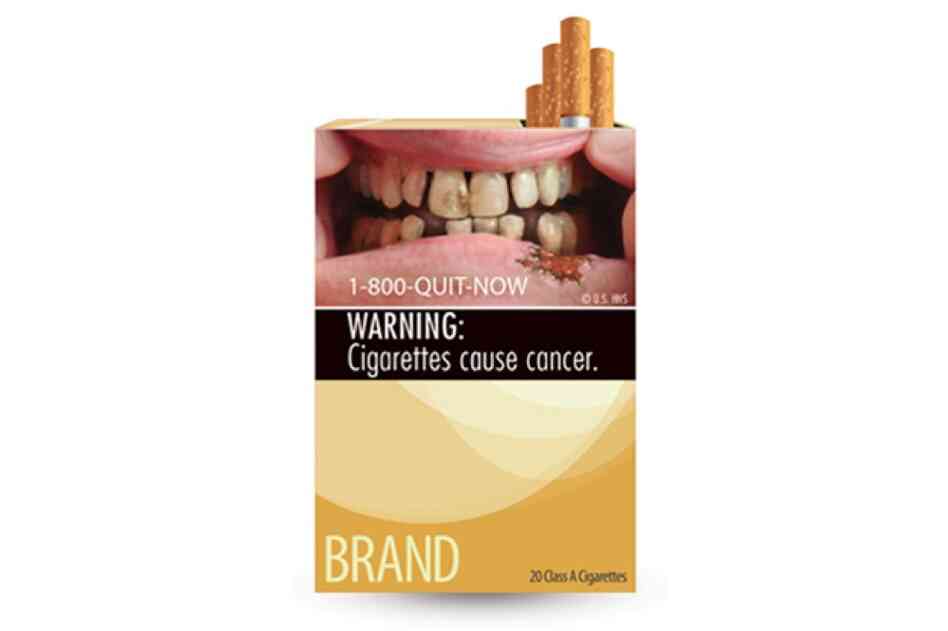 The new cigarette health warning labels released by the FDA. This marks the first change in cigarette labels in 25 years.