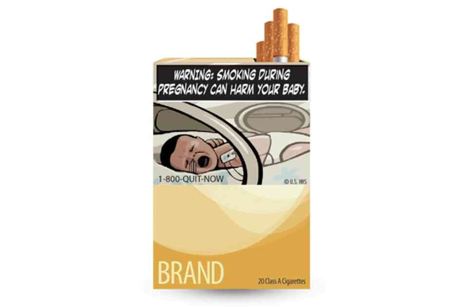 The new cigarette health warning labels released by the FDA. This marks the first change in cigarette labels in 25 years.