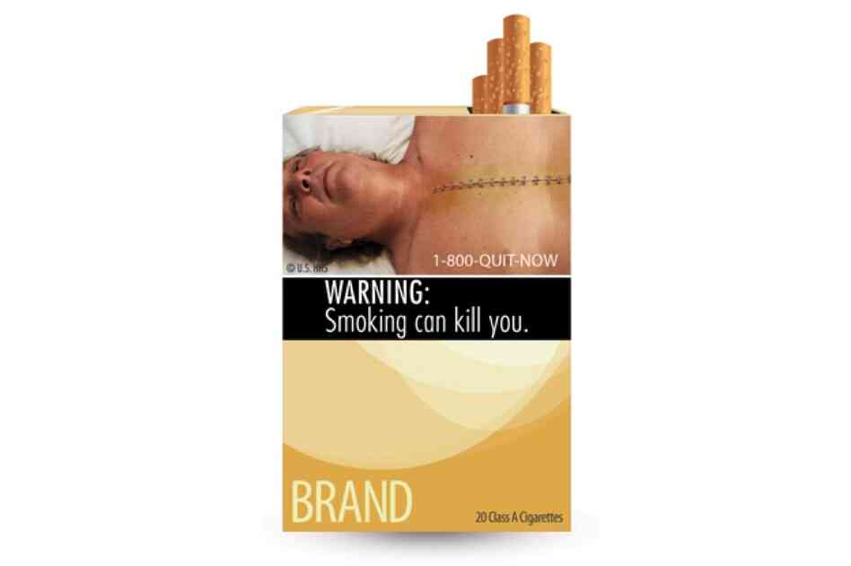 The new cigarette health warning labels released by the FDA. This marks the first change in cigarette labels in 25 years.