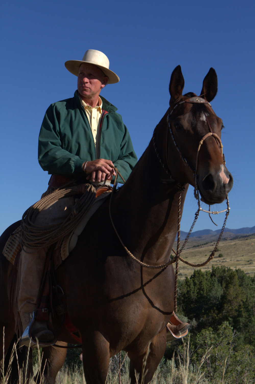 Buck Brannaman has been called a horse whisperer for his ability to communicate with and transform horses.