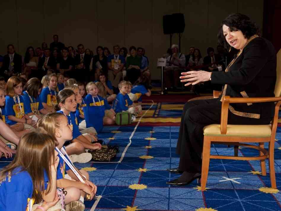 Justice Sonia Sotomayor told a group of children with type-1 diabetes about her struggles with the disease. She spoke Tuesday to the Children's Congress of the Juvenile Diabetes Research Foundation.